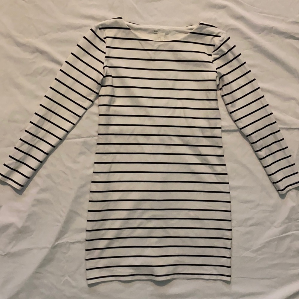 H&M Basic Long sleeve striped dress